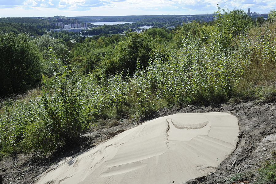 Sandhög för bin och andra insekter