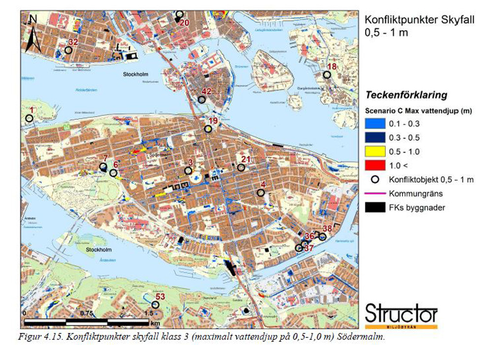 Exempel på resultatkarta från Structurs utredning.